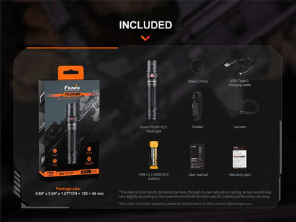 Fenix PD25R Everyday Carry Rechargeable Flashlight