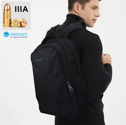 ⛨ IIIA Bulletproof Backpack with Anti-RFID/EMF Pockets