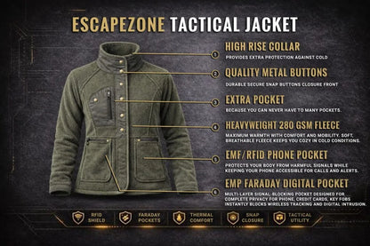 EscapeZone EMF Blocking Female Tactical Jacket