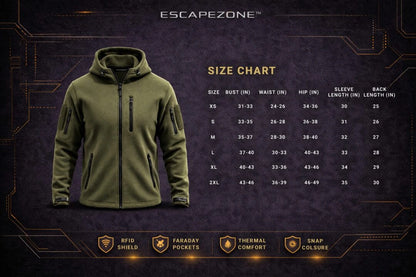 EscapeZone EMF Blocking Tactical Hoodie