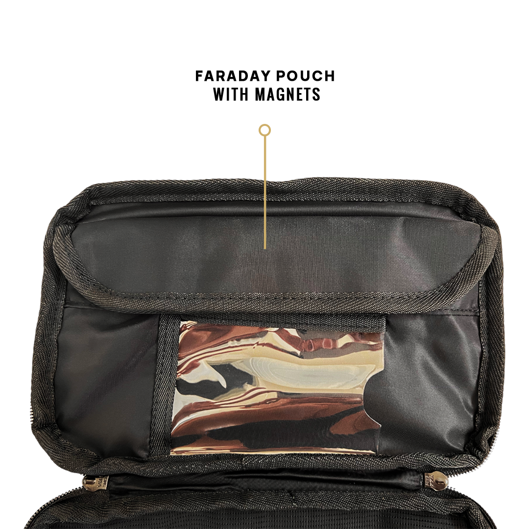 EscapeZone Cross Body Faraday Bag interior pouch