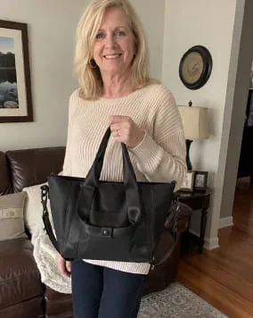 Customer photo with EscapeZone bag