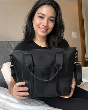 Customer photo with EscapeZone bag