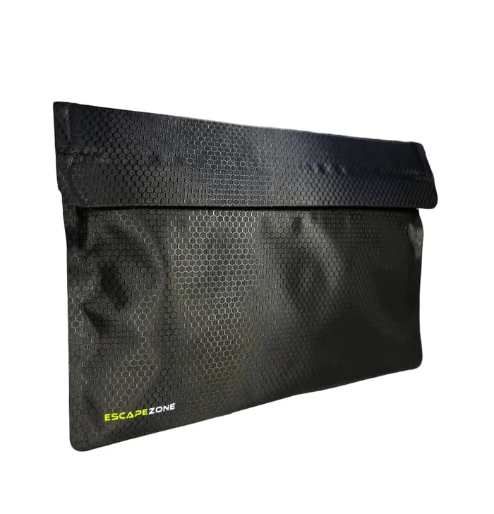 Close-up of the EscapeZone Faraday bag material