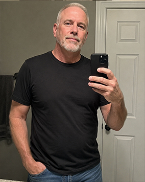 Customer photo wearing the EscapeZone Faraday Shirt