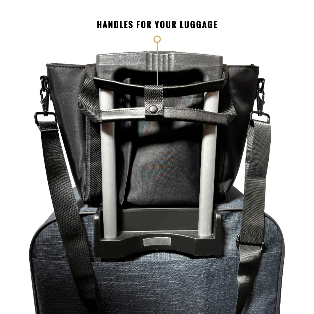 Purse Attached to Luggage - EscapeZone Stylish Women's Handbag with Faraday Pockets (small)