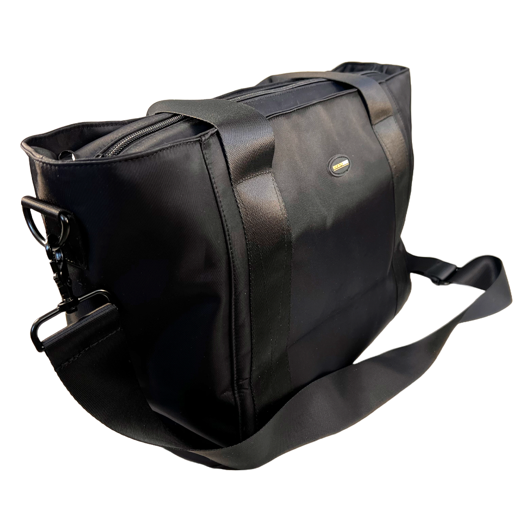 Diagonal View of Stylish Women’s Handbag with Faraday Pockets (Large)